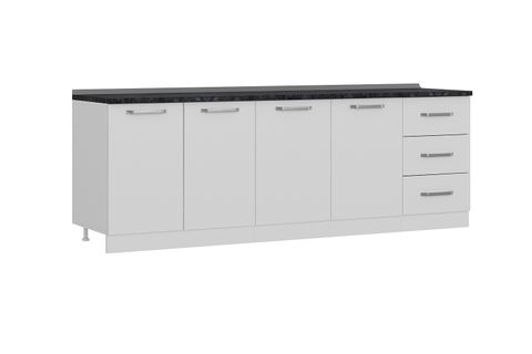 MİNAR 240 CM MUTFAK DOLABI BEYAZ 240-B1-ALT MODÜL