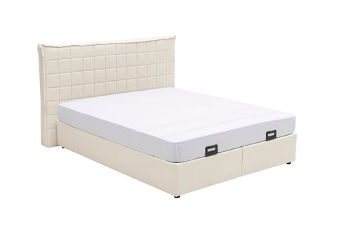 LUNA GRİD BAZA VE BAŞLIK SETİ, AÇIK KREM, 160X200