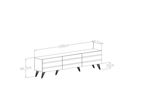 GİVAYO ZERO TV ÜNİTESİ, BEYAZ ROYAL