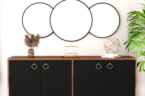 ARNETTİ ROYAL ÜÇLÜ AYNA, LARGE, SİYAH