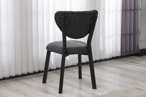 ELİS MUTFAK MASA TAKIMI, 2 SANDALYE, CEVİZ, 70X70 CM, ANTRASİT