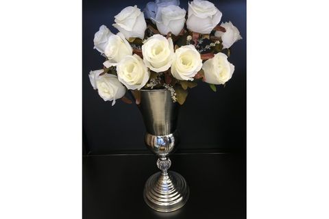 DEKORATİF VAZO SİLVER