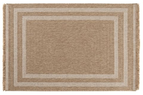 HALIMAX İNDİA JÜT HALI 668, BEYAZ ÇERÇEVELİ, 100X300
