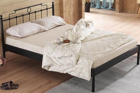 HATKUS S METAL KARYOLA, SİYAH, 150X200