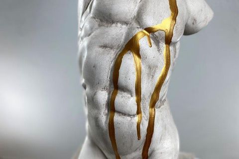TORS GOLD RAIN POP ART DEKORATİF ROMA YUNAN HEYKELLERİ