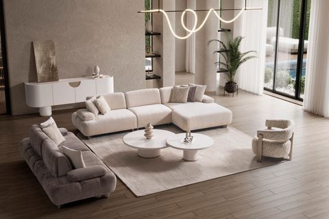 İZNİK KÖŞE KOLTUK, KREM