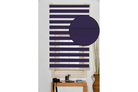 ZEBRA STOR PERDE MOR 200 X 200