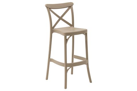 KOZZA HOME TORRES BAHÇE BAR SANDALYE, KUM BEJ, 75