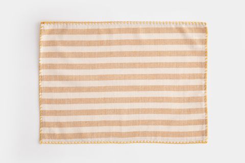 KİTCHEN ESSENTİALS ÇİZGİLİ AMERİKAN SERVİS, İKİLİ SET, SARI, 35X50