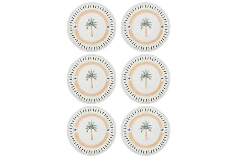 THE MİA ITALİAN SUMMER PASTA TABAĞI 6LI SET 19 CM