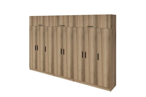 MİNAR KALE GARDIROP 4,  8 KAPAKLI,  190 CM