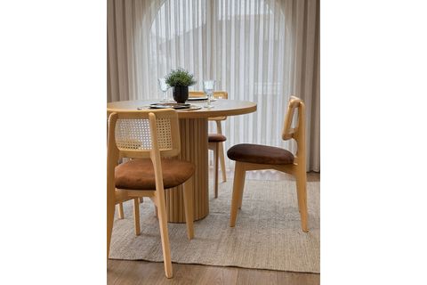 ARMİN AHŞAP MASA TAKIMI, 90X90