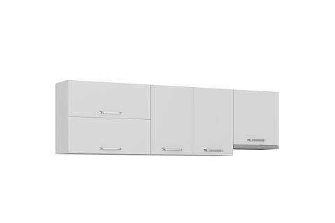 MİNAR 250 CM MUTFAK DOLABI BEYAZ 250-B7-ÜST MODÜL