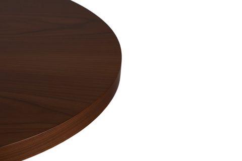 HERA CEVİZ RENGİ YUVARLAK MASA TAKIMI, 100 CM