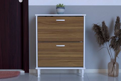 UMAY AYAKLI 72 CM 2 DÜŞER KAPAKLI AYAKKABILIK, CEVİZ