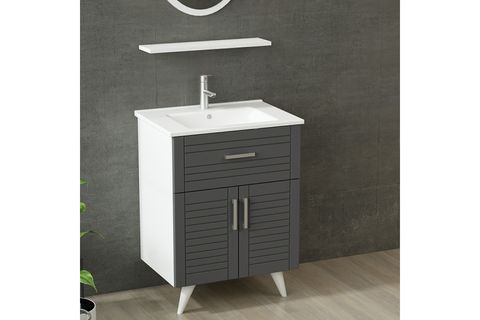 VERA BANYO DOLABI 65CM AY2K1Ç 1EA1R ETJ BEYAZ ANTRASİT