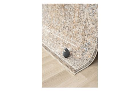 VİNTAGE ESKİTME DESENLİ DOKUMA MAKİNE HALISI, BEJ, 240X320, 10202