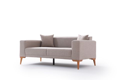 BABİL İKİLİ KANEPE, KREM