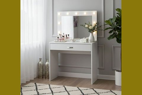ARYA NOVELLA IŞIKLI MAKYAJ MASASI, BEYAZ
