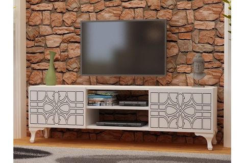 ÇİZGİ MODERN TV ÜNİTESİ BEYAZ