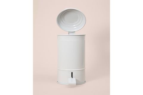 THE MİA STRİPE MUTFAK VE BANYO ÇÖP KOVASI, BEYAZ, 5 LT