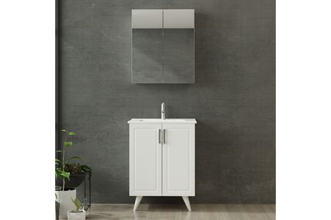 SANYA BANYO DOLABI 65CM AY2K 2K2A ETJ BEYAZ