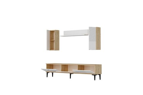 CORSA TV ÜNİTESİ, SAFİRMEŞE BEYAZ, 180 CM, TVR1819DB