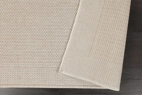 PERA HALI MİNİMALİST KREM BEYAZ SİSAL TARZI HALI FM02W 160X210 CM