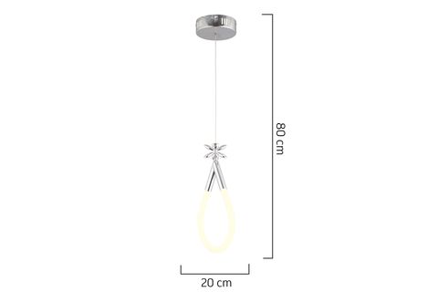 VOJENS TEKLİ LED AVİZE, KROM