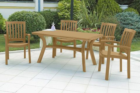 SİESTA ROMALİBU 6 KİŞİLİK BAHÇE BALKON TERAS MASA TAKIMI KAHVE