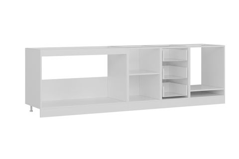 MİNAR 275 CM MUTFAK DOLABI BEYAZ 275-B6-ALT MODÜL