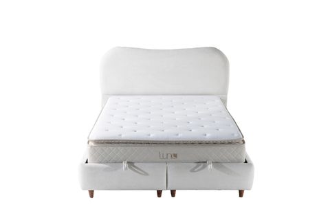 LUNA TREND BAZA VE BAŞLIK SETİ, KREM, 140X200