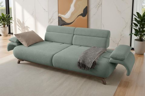 ALASKA SIRT MEKANIZMALI KASALI ÜÇLÜ KOLTUK, SU YEŞİL