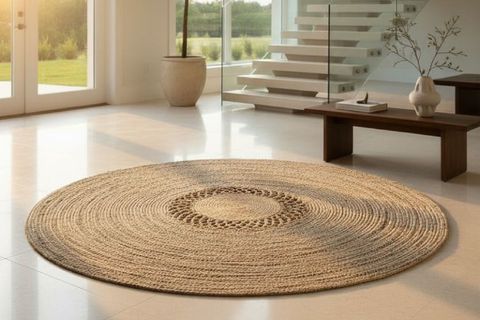MAREA YUVARLAK MODEL HALI, NATURAL, 150 CM