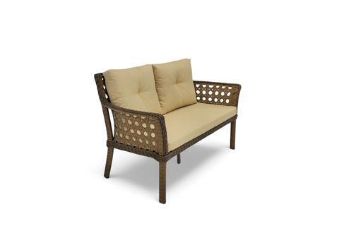 MOVA RATTAN İKİLİ BAHÇE MOBİLYASI, KOYU KAHVE