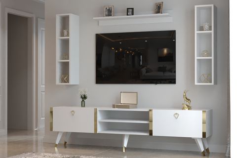 CRONO TV ÜNİTESİ, BEYAZ