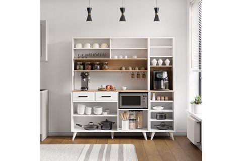 LAVO ÇOK AMAÇLI KAHVE KÖŞESİ DOLABI, 9 KAPAKLI, 180 CM