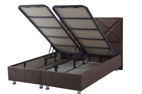 SOFİA BAZA BAŞLIK SETİ, KAHVERENGİ, 160X200