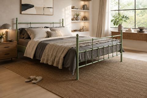 UNİMET LALAS METAL KARYOLA, YEŞİL, 140X200