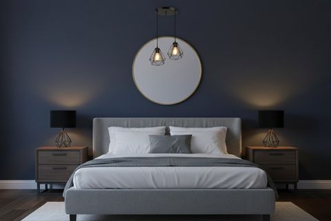 MERVE ABAJUR YATAK ODASI AYDINLATMA SİYAH KAFES ABAJUR SET+F36İ