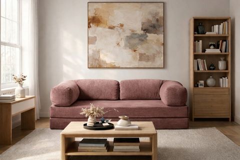 LEGOM YATAKLI AKTİVİTE KÖŞE KOLTUK GÜL KURUSU, 200X200