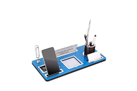 MIKNATISLI DOĞAL AHŞAP EL YAPIMI MASA İSİMLİĞİ, ALTIN