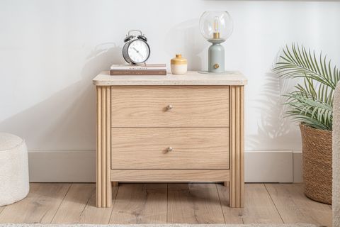 HAVEN KOMODİN, MEŞE TRAVERTEN, 2 ÇEKMECELİ