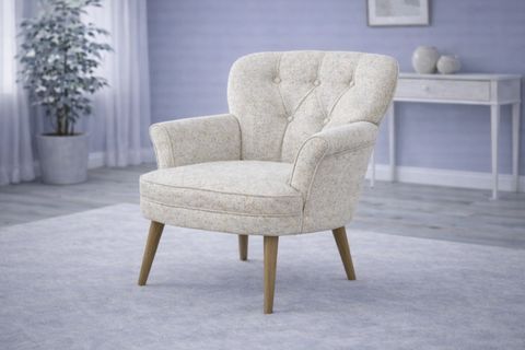 PUFY KOLLU TEKLİ BERJER, KREM, CEVİZ AYAK