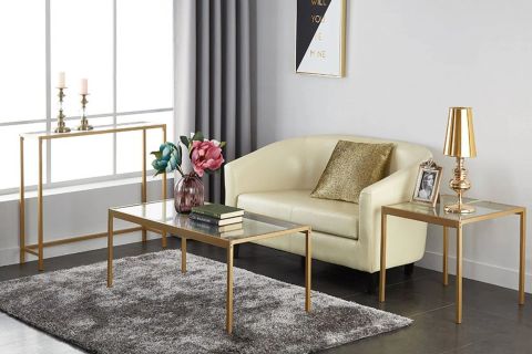 ALE GOLD METAL CAM TASARIM DRESUAR KONSOL