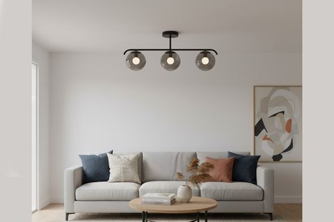 PARİS ÜÇLÜ AVİZE, FÜME SİYAH