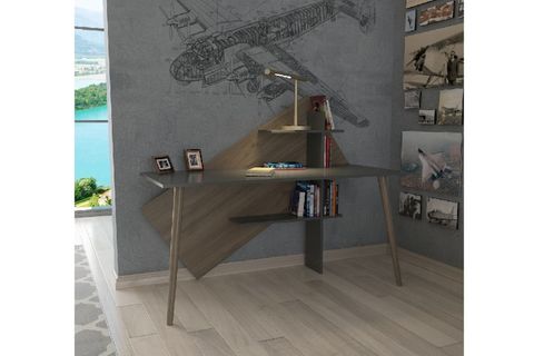 LAGOMOOD RÜZGAR ÇALIŞMA MASASI, ANTRASİT CEVİZ