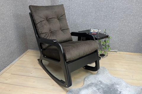 KONTES SALLANAN SANDALYE, ACI KAHVE LAKE SİYAH AYAK