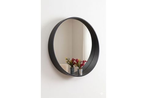 BİAS DUVAR AYNASI, SİYAH, 50 CM