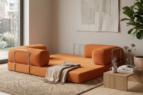 LEGOM YATAKLI AKTİVİTE KÖŞE KOLTUK TURUNCU, 200X200